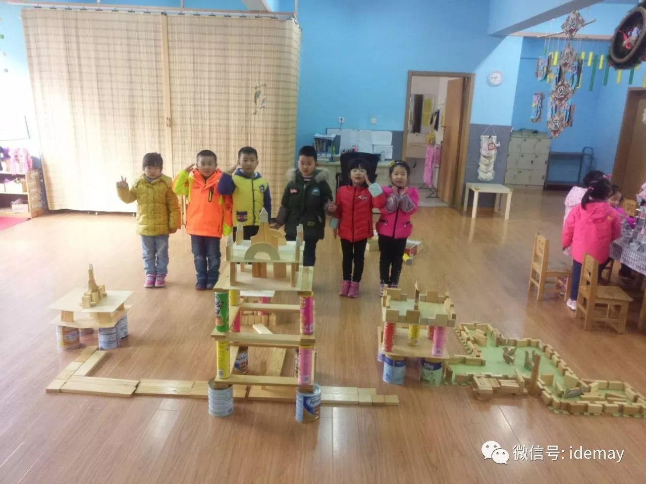 快樂建構創意無限記德美寶貝幼兒園大班建構遊戲活動