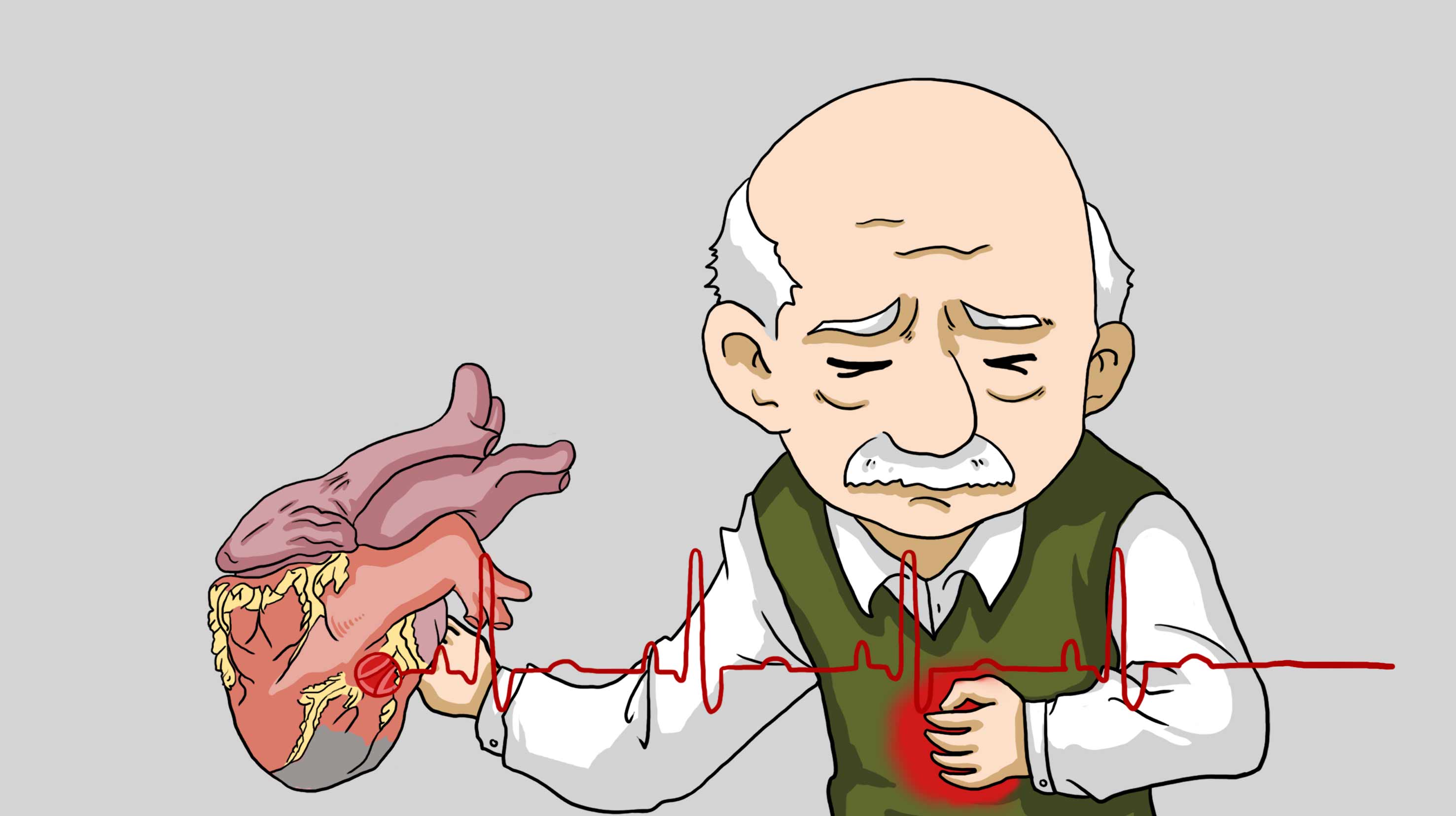 心脏病发作图片卡通图片