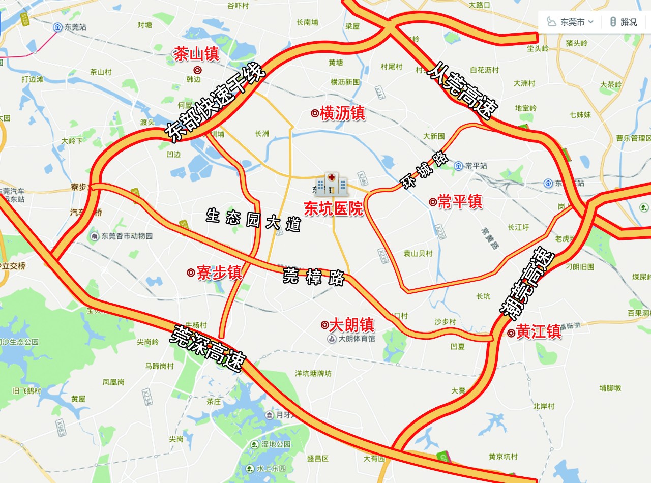 东坑镇街道地图图片