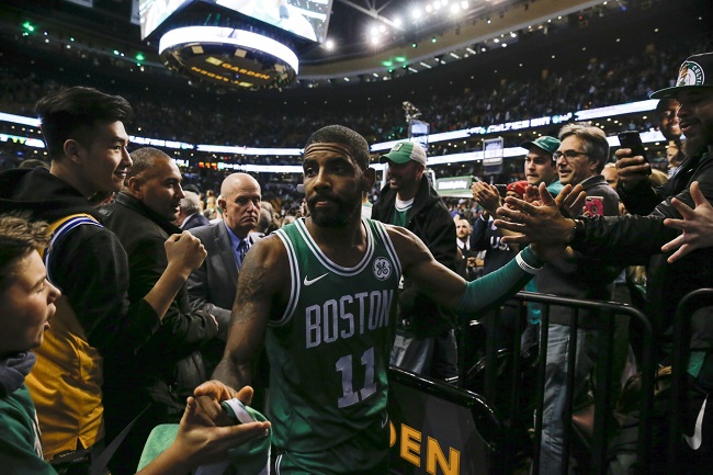 凱里·歐文(kyrie irving)11月16日率領凱爾特人戰勝勇士隊,賽後