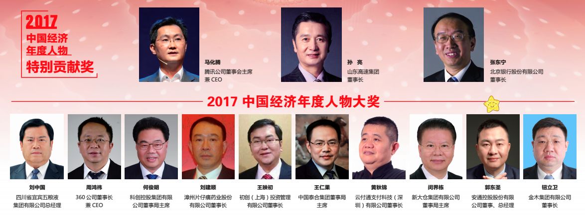 安通控股董事总经理郭东圣被评选为2017中国经济年度人物