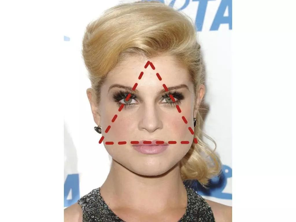 正三角形脸又叫做梨形脸,呈现出上窄下宽的特点.2.