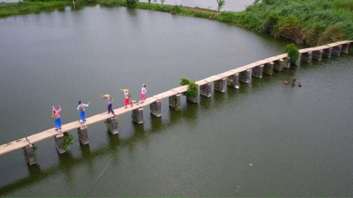 江门鹤山古劳水乡最美石板桥之一点天灯桥原来蕴藏着这个传说
