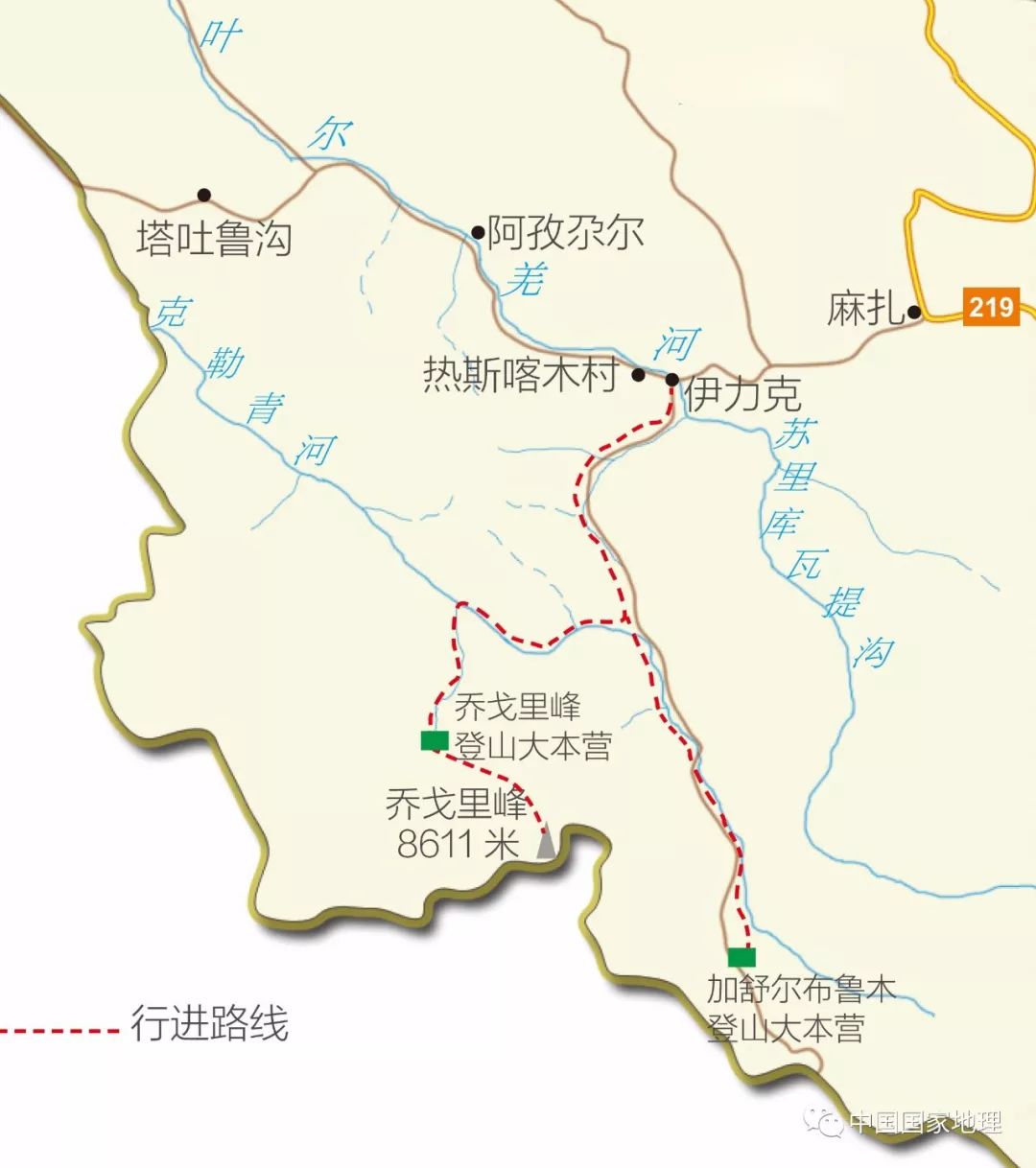 2008年11月,制图 / 蔡博峰▲ 克勒青河谷一带的遥感地图初探喀喇昆仑