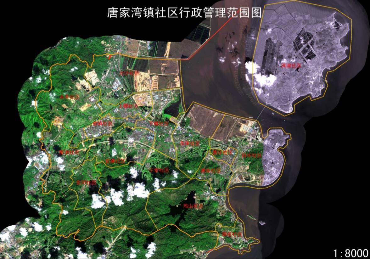 唐家湾镇地图图片
