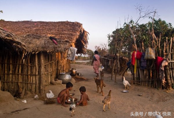 印度农村的真实生活图片