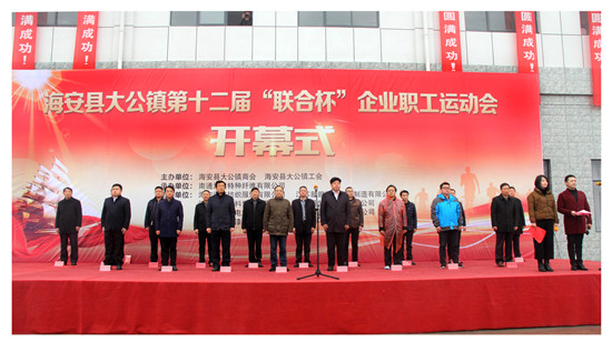 海安县大公镇组织开展第12届“联合杯”企业职工运动会 图3