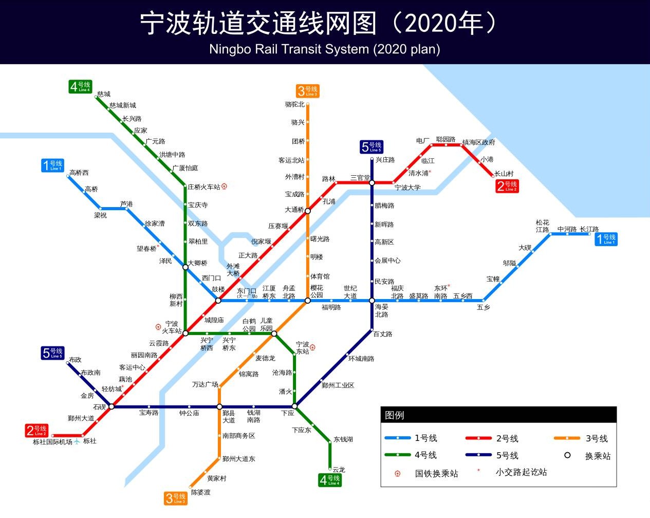 宁波市地铁线路图详细图片