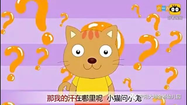 小猫找汗儿童画图片