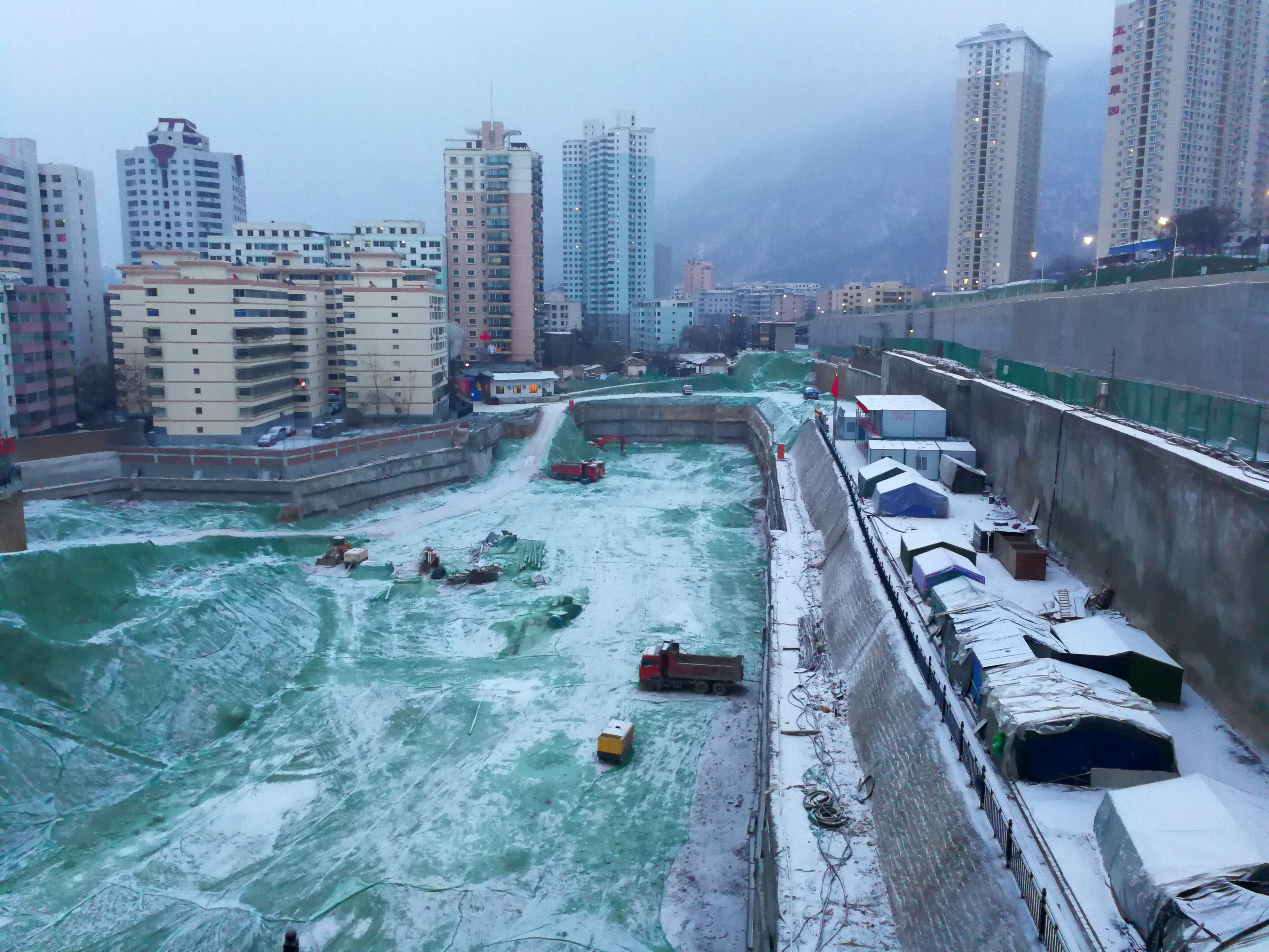 兰州下雪图片真实图片