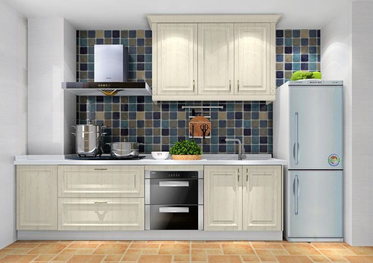 西安宸宇装饰:一字型厨房装修设计效果图 方案设计和布置技巧更重要