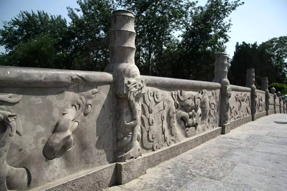 赵州桥石栏上的图案图片