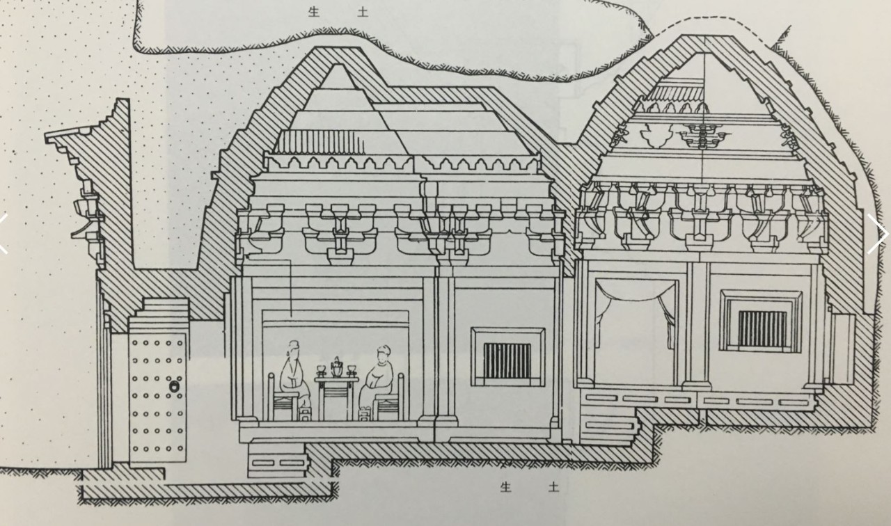 宋代石室墓结构图图片