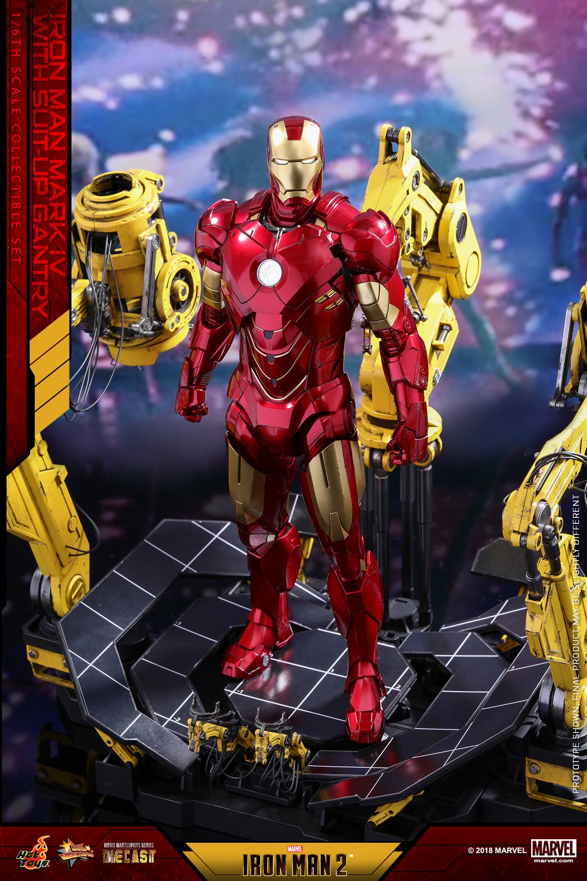 hottoys新品16壓鑄合金鋼鐵俠2鋼鐵俠mk4拆甲機臺套裝mms462d22標版