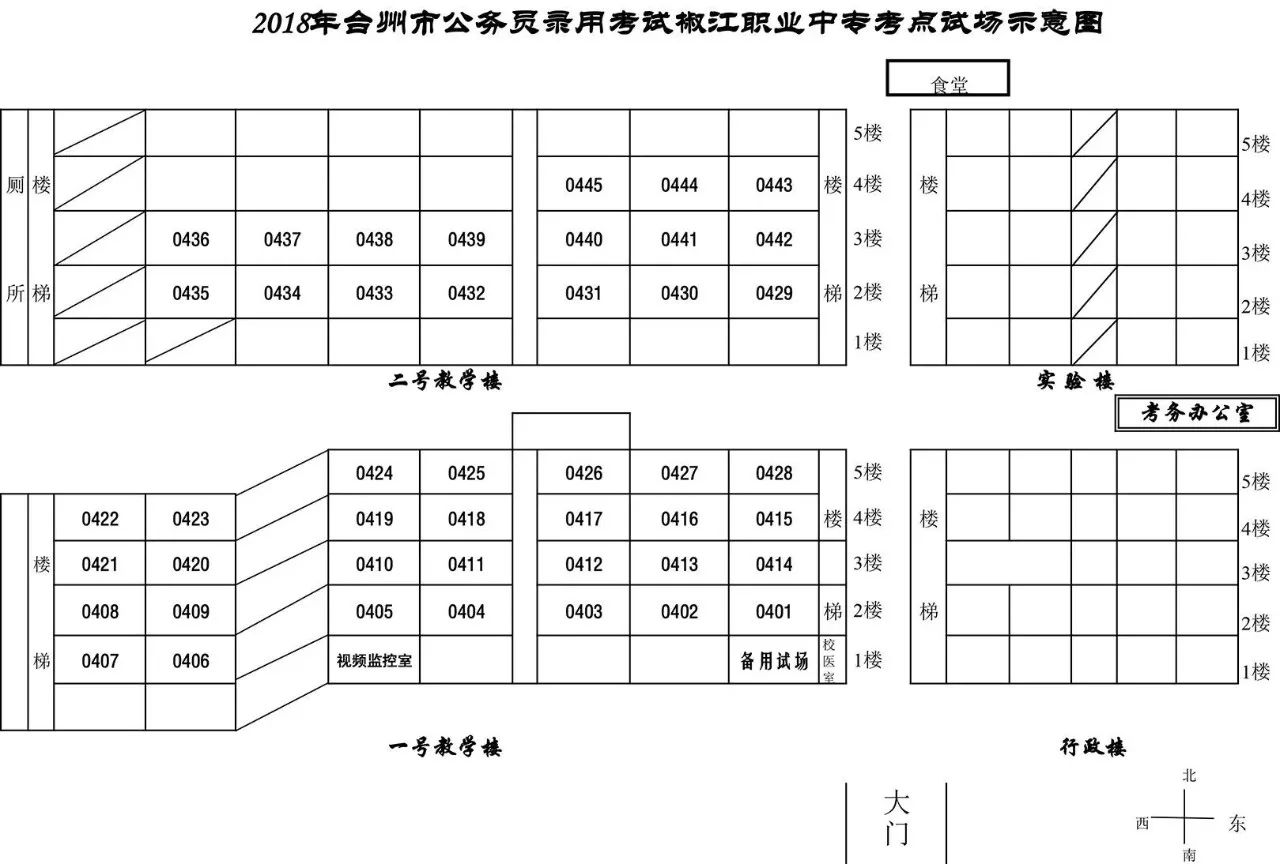 本周六公务员开考!台州各考场示意图送上——2018公务员考试之七