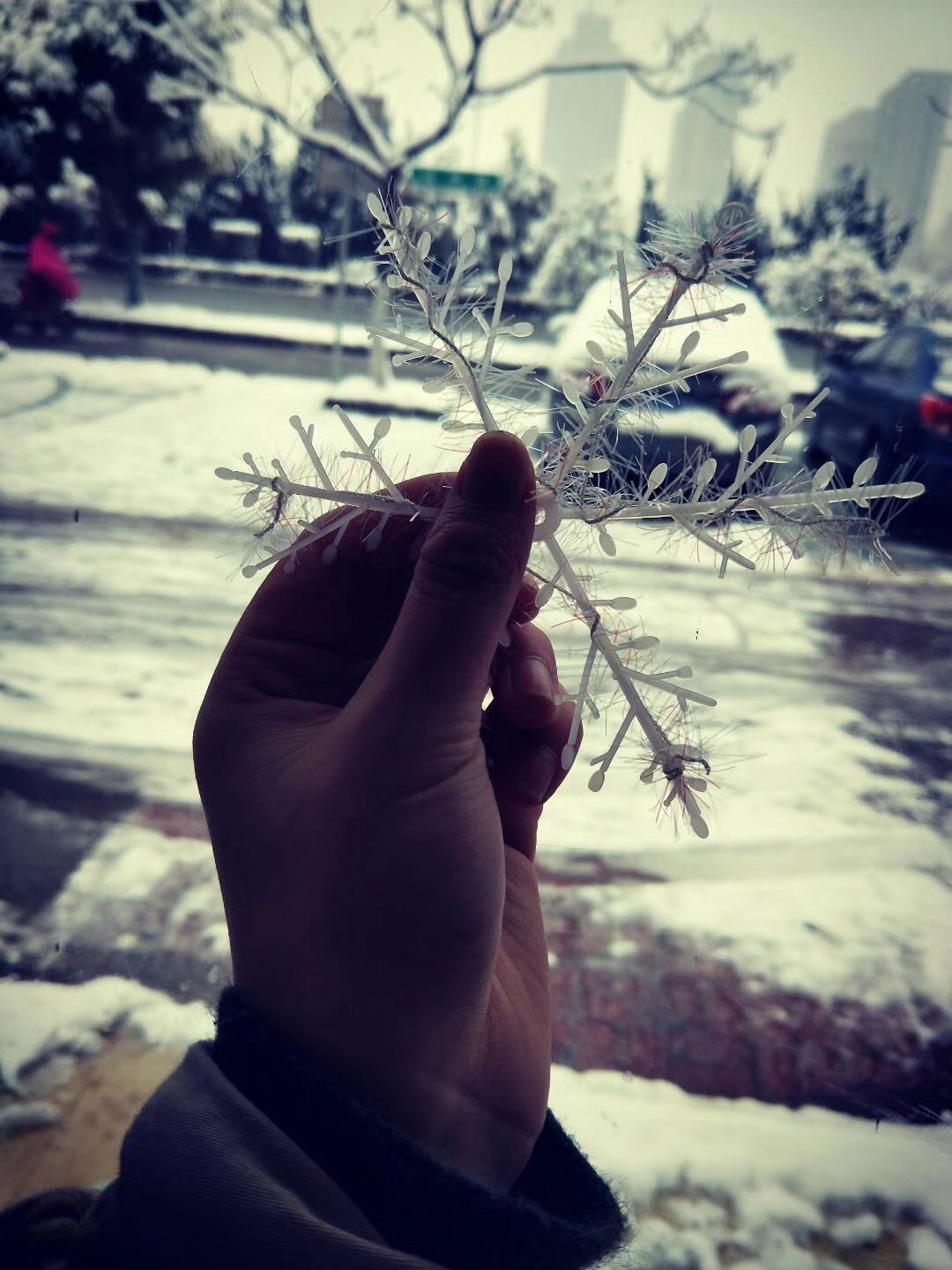 帥氣的交警一最辛勤的環衛工人一最美五島湖雪景漣水許多地方都美成了