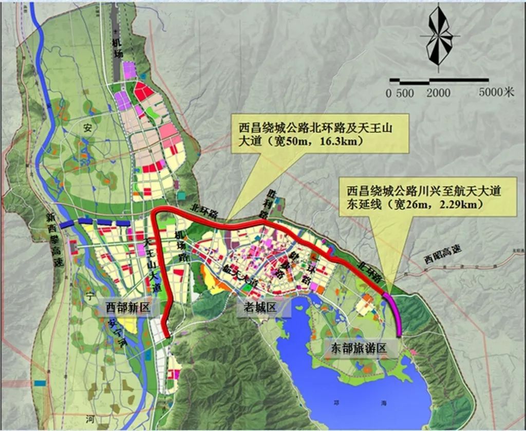 西昌市北环线项目最新进展情况这些地方要先拆迁