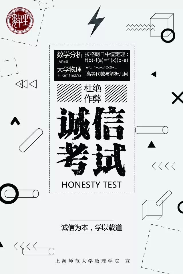 专升本诚信考试海报图片