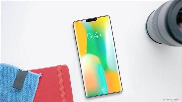 三星Note10渲染图曝光：刘海屏设计 超高屏占比