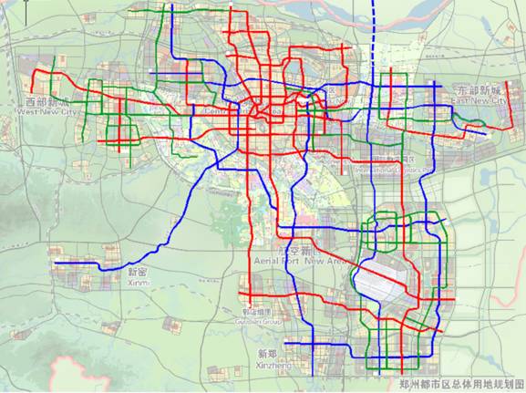 2050郑州地铁高清图图片