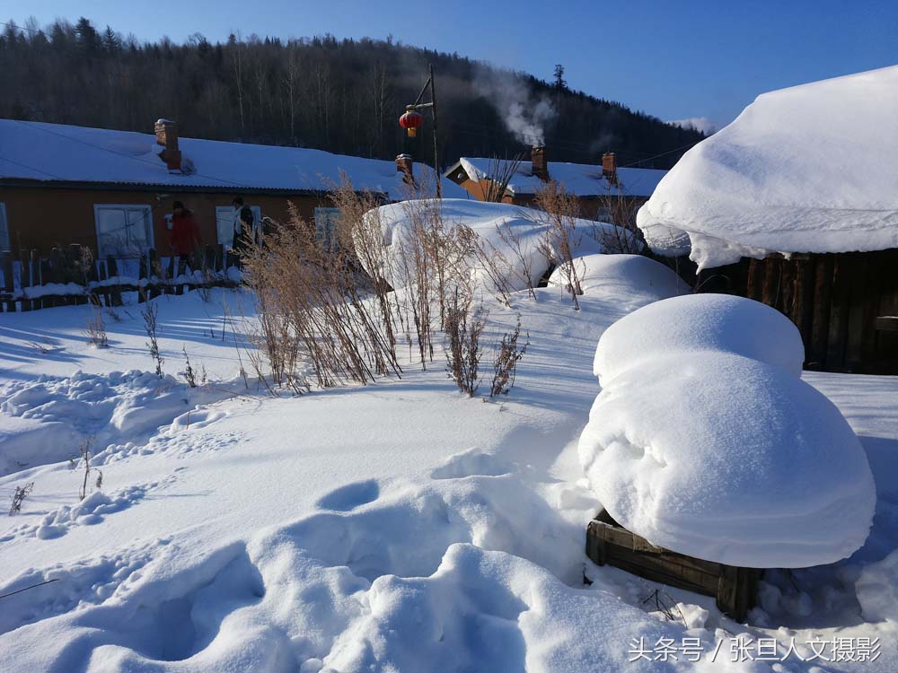 黑龍江有個叫二浪河雪村景色真不錯 淳樸的鄉村淳樸的景