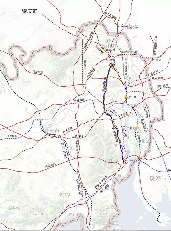 造价92亿新会银洲湖高速公路选址公示将途径多几个镇区