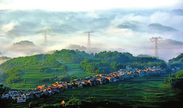 鎮豐收村,夕佳山鎮寨子村,井口鎮鳳凰村,留耕鎮重新村,四面山鎮普照村