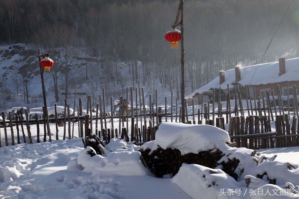 黑龍江有個叫二浪河雪村景色真不錯 淳樸的鄉村淳樸的景