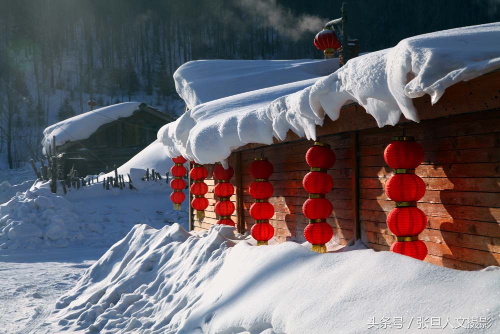 黑龙江有个叫二浪河雪村景色真不错 淳朴的乡村淳朴的景