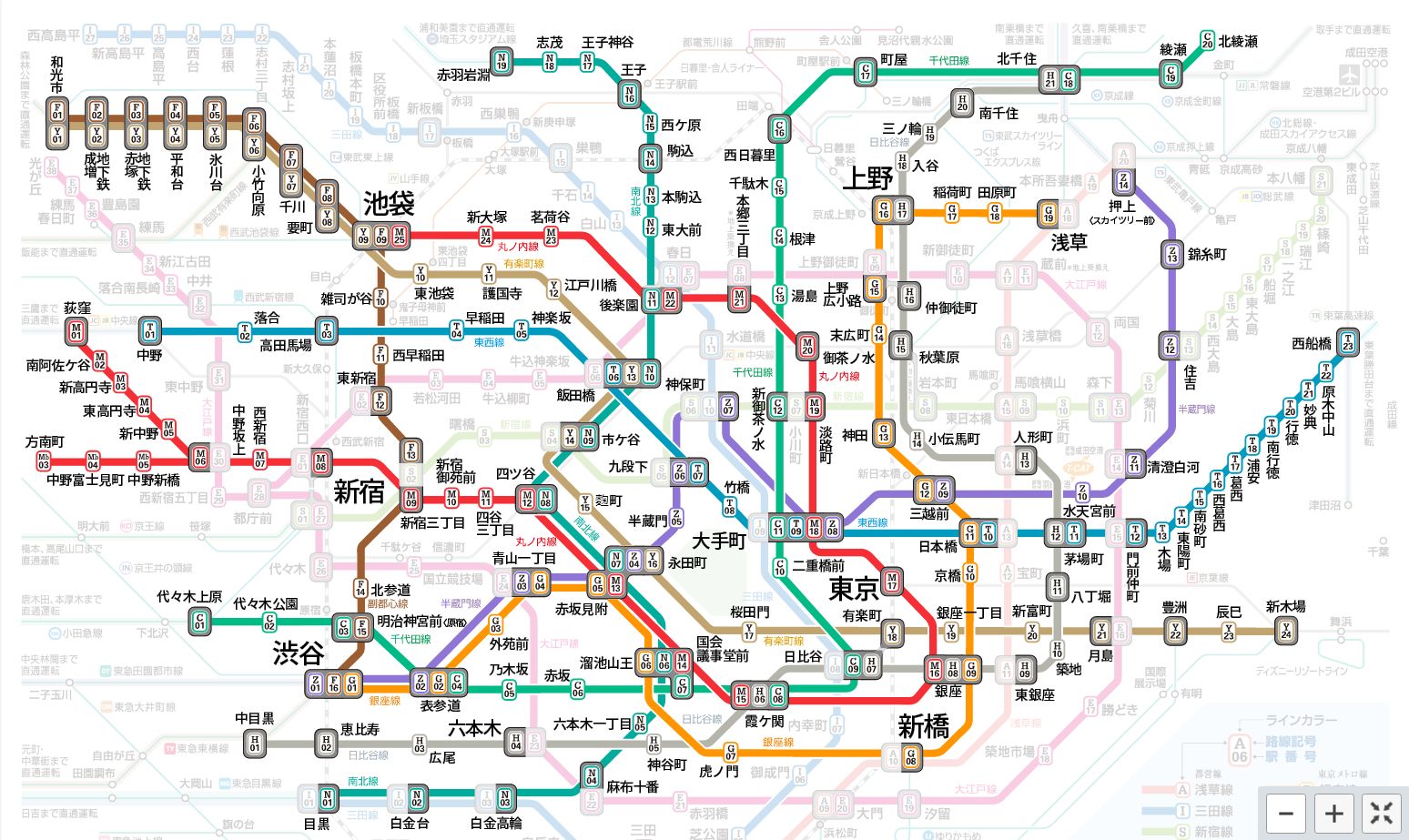 东京158条地铁图片