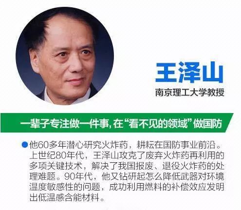 南京理工大学教授,中国工程院院士王泽山 返回搜