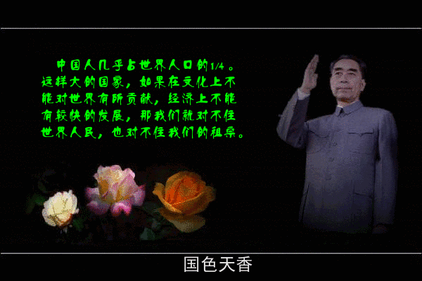 朗诵海棠花祭怀念敬爱的周总理