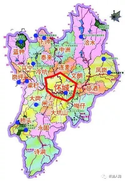 怀城镇地图图片