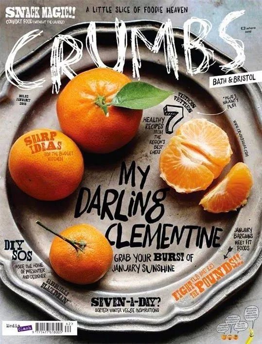 英國的美食雜誌crumbs這幾年因為自家的封面設計而得到了眾多矚目