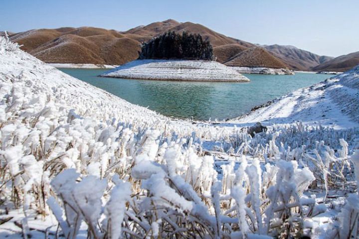 桂林全州天湖-冰雪世界 冬天里一道靓丽的风景线