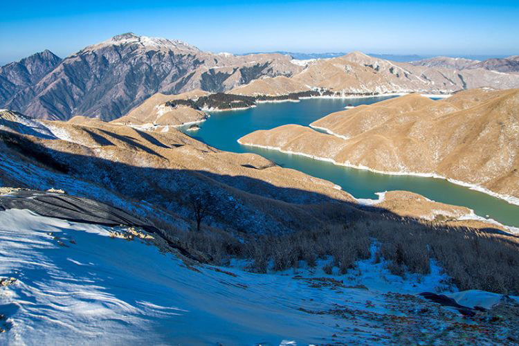 全州天湖雪景图片图片