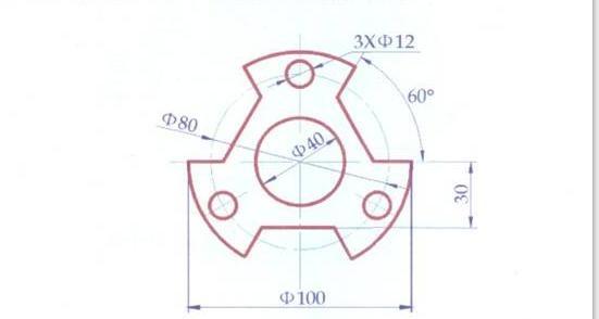 cad简单图纸初学图片