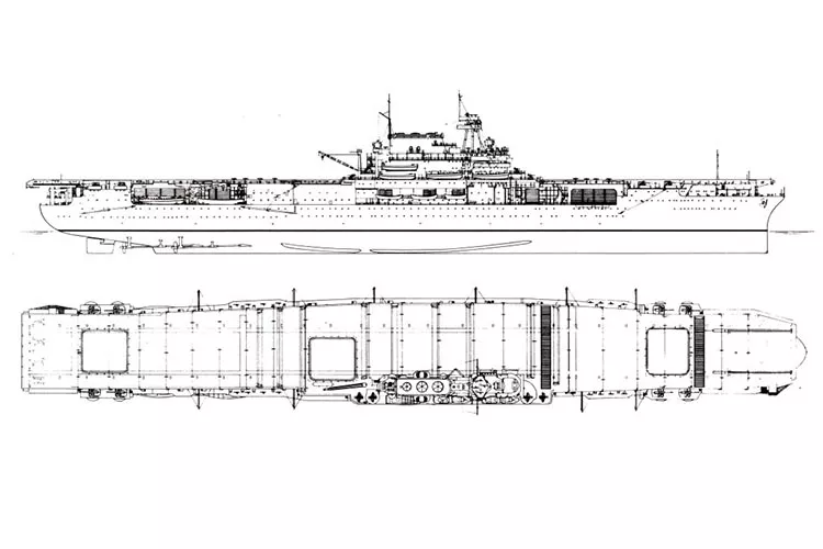 哈雷图鉴 美帝第五艘航母"约克城"cv-5