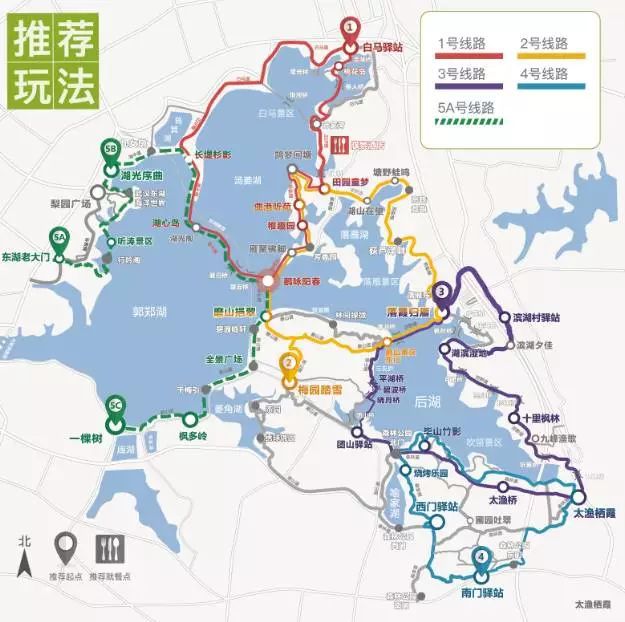 武汉东湖绿道线路图图片
