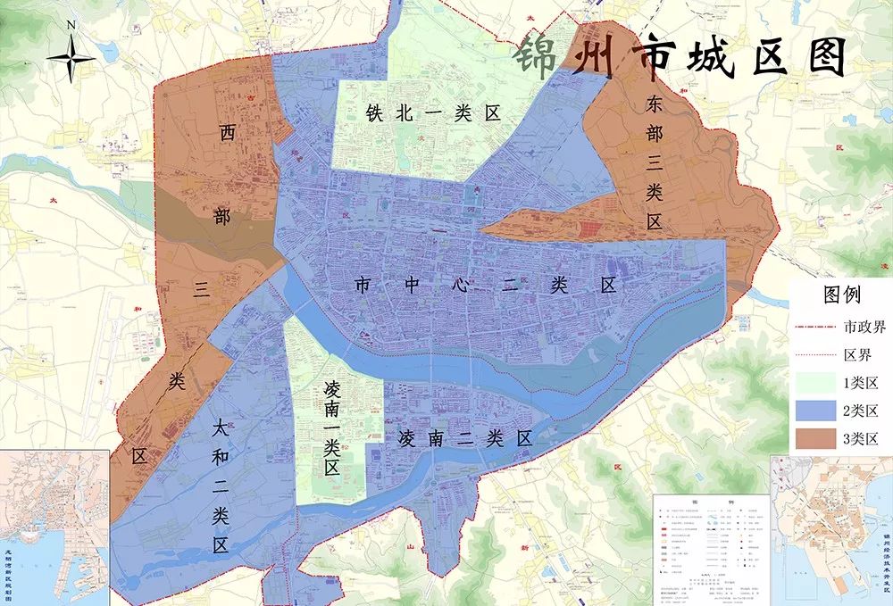 锦州市辖区地图图片