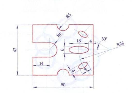 cad入门简单图 初学图片