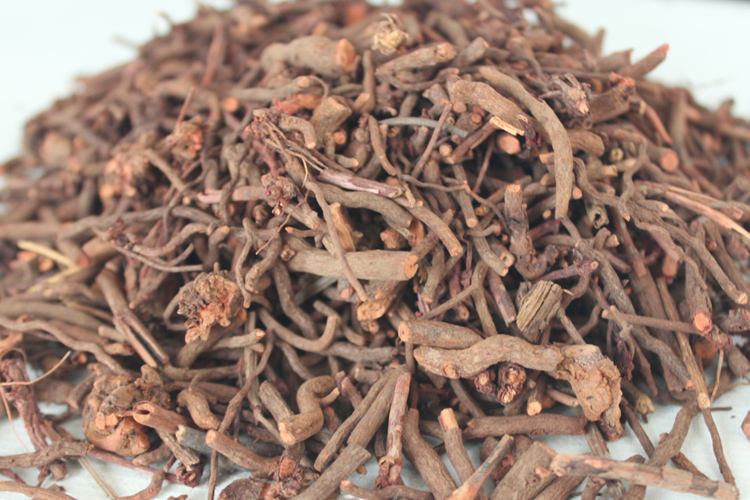 現代研究茜草根含紫茜素,偽紫茜素,紫黃茜素(purpuroxanthin).