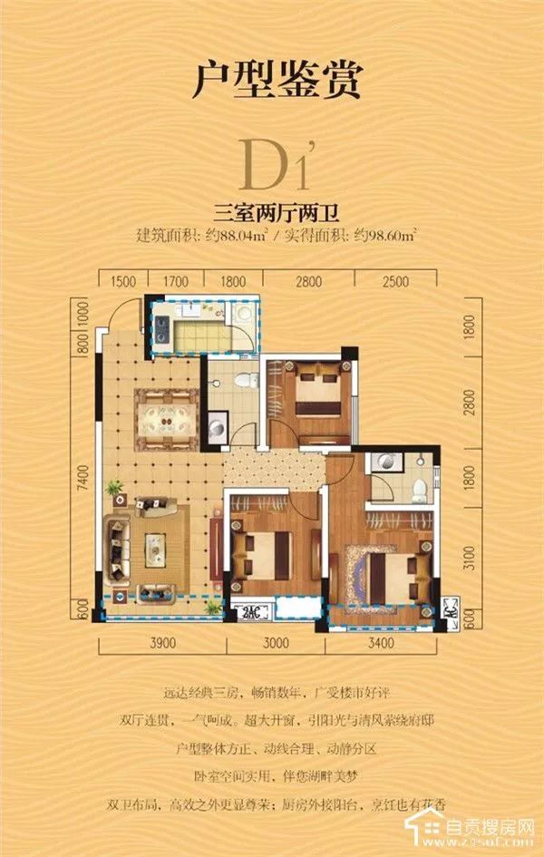 龙湖领域4期户型图图片