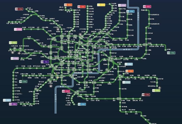 来自上海地铁官方公布的消息:到2040年,上海将形成总长超过1000公里的