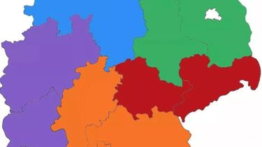橙色地区:巴登 符腾堡州,黑森州,巴伐利亚州