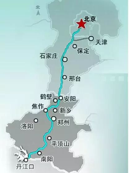 南水北调河南段线路图图片