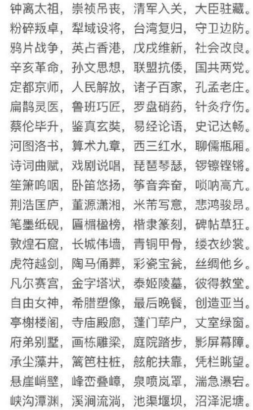 4000汉字无一重字 给孩子挂墙上背 7天之内学完小学6年生字