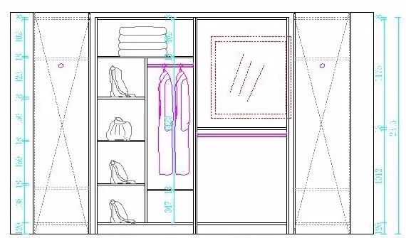cad衣帽间立面图怎么画图片