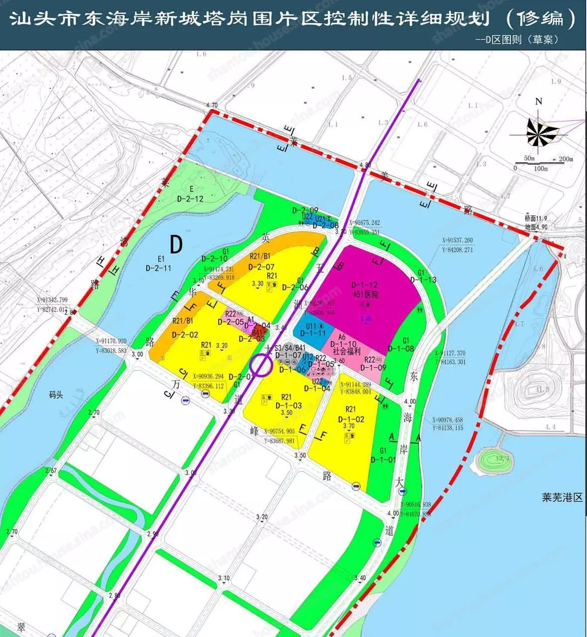 汕头东海岸规划图详细图片