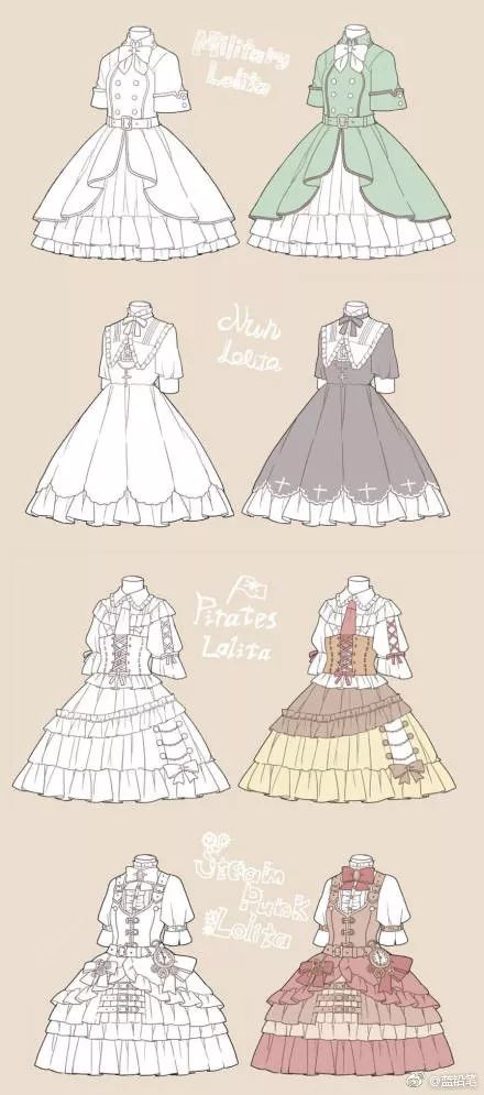 每一天都要做一个小公主lolita小裙子画法